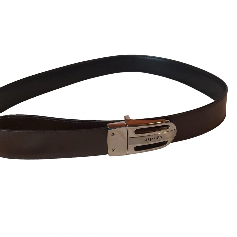 Pierre Cardin Black Leather Belt Size 32